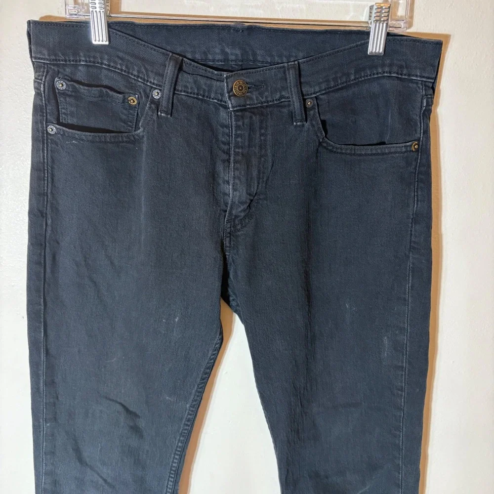 Levi Strauss 511 Regular‎ Fit Black Denim Jeans Men's Size 32x30